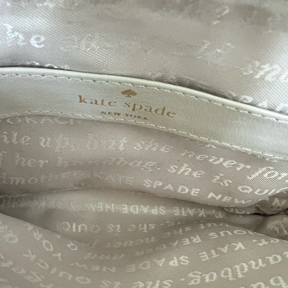 kate spade Black Leather Zip Wristlet with Gold Hardware